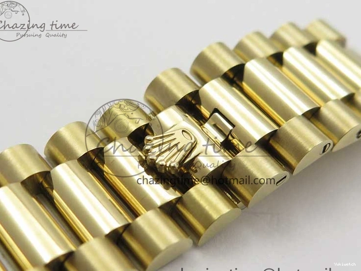 Black 40mm YG 228239 904 Version YG Bracelet Dial Markers BP A2836 Stick New Day-Date Dial on President 0420